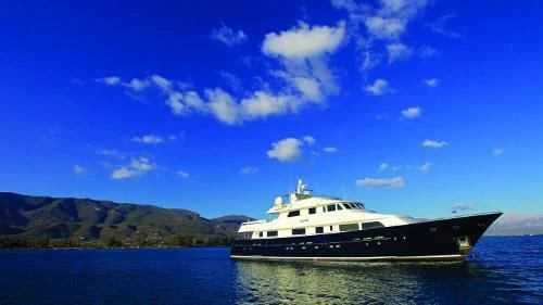 a boat in the water aboard MAGIX Yacht for Sale