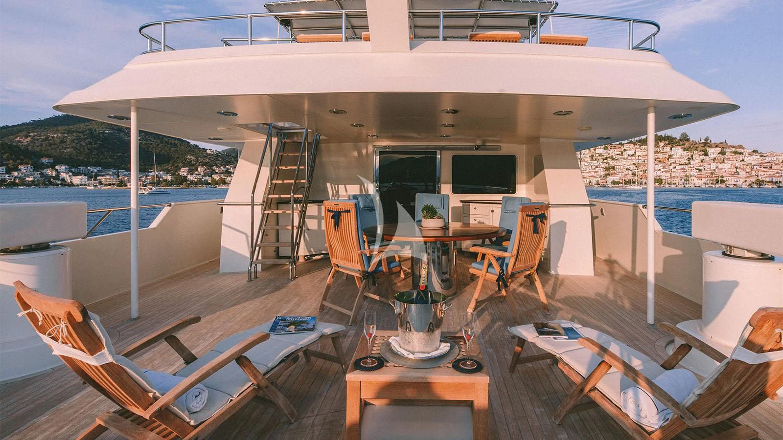a boat on the water aboard MAGIX Yacht for Sale