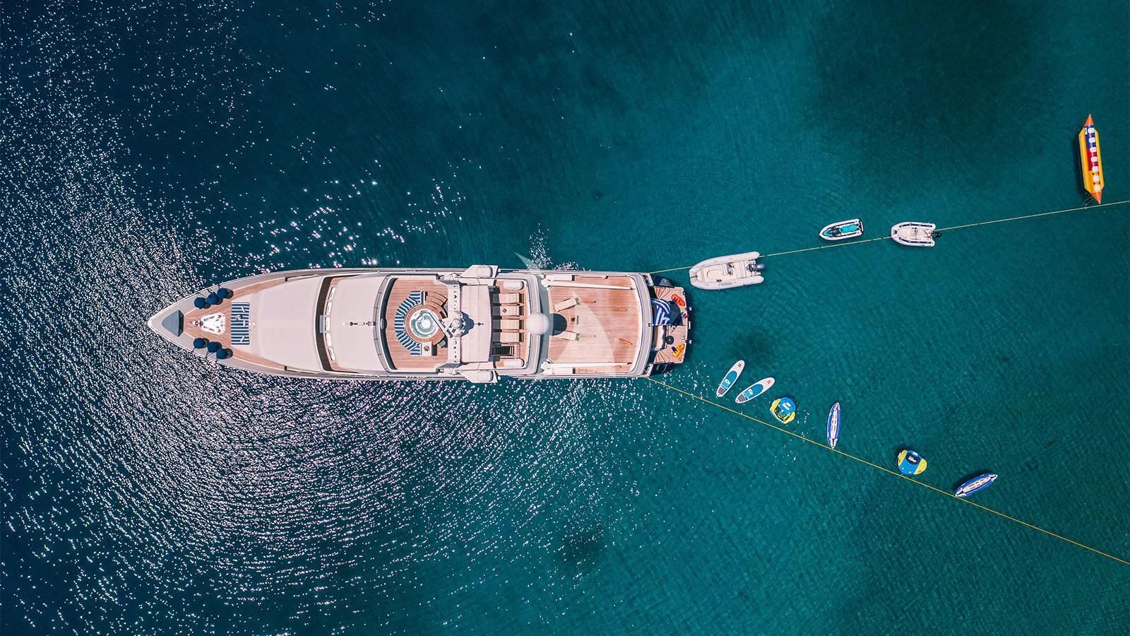 a satellite in space aboard MAGIX Yacht for Sale