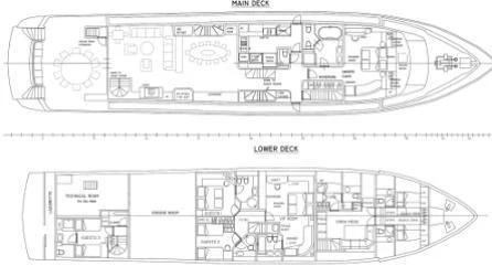 diagram, engineering drawing aboard MAGIX Yacht for Sale