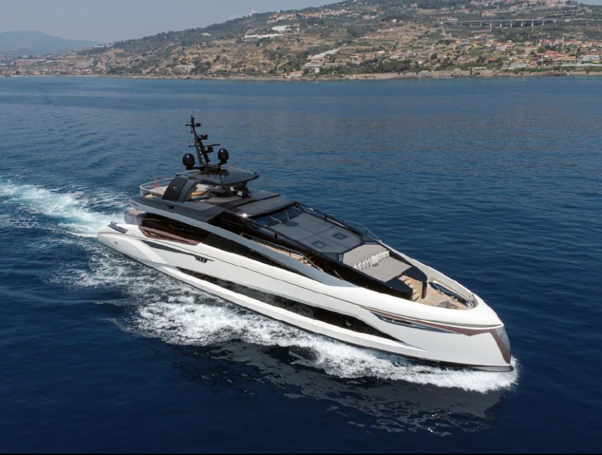 a boat on the water aboard VIKTORIIA Yacht for Sale