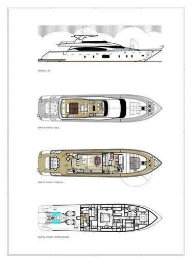 diagram aboard LADY NINA Yacht for Sale