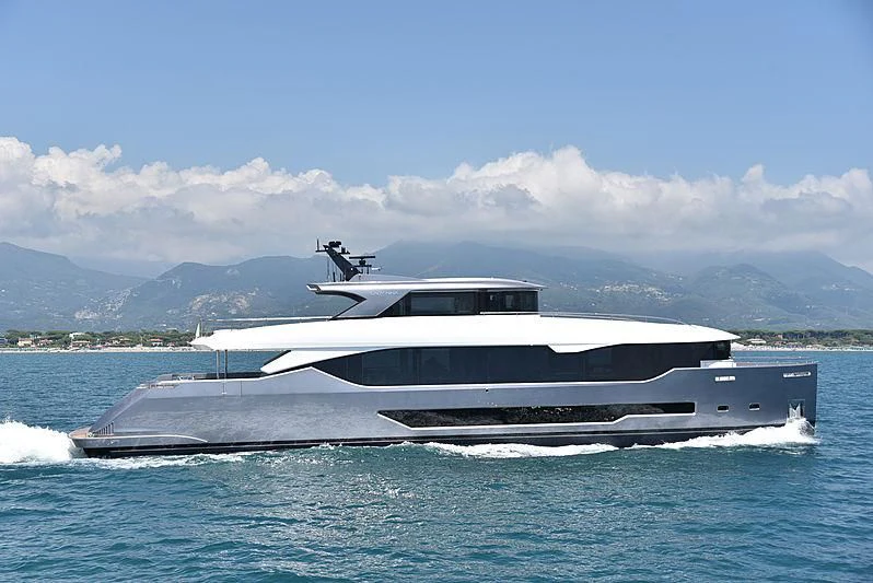 a boat in the water aboard LADY NINA Yacht for Sale