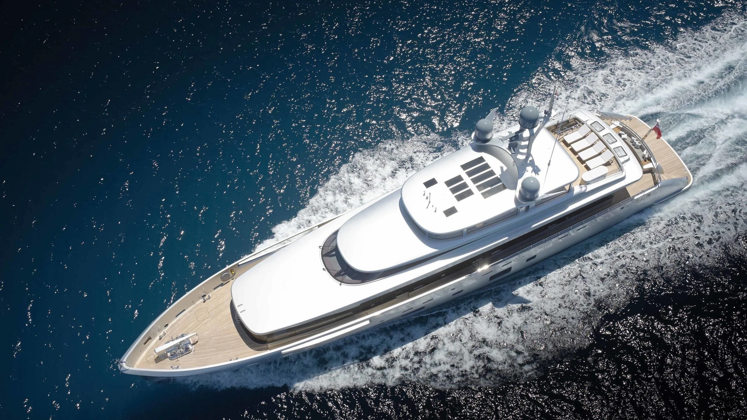 a space ship in outer space aboard EXCELLENCE V Yacht for Sale
