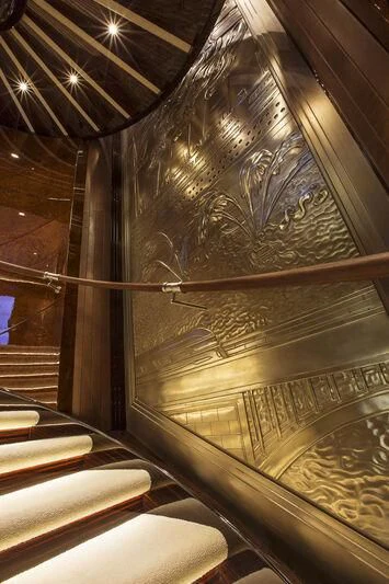 inside of a building aboard EXCELLENCE V Yacht for Sale
