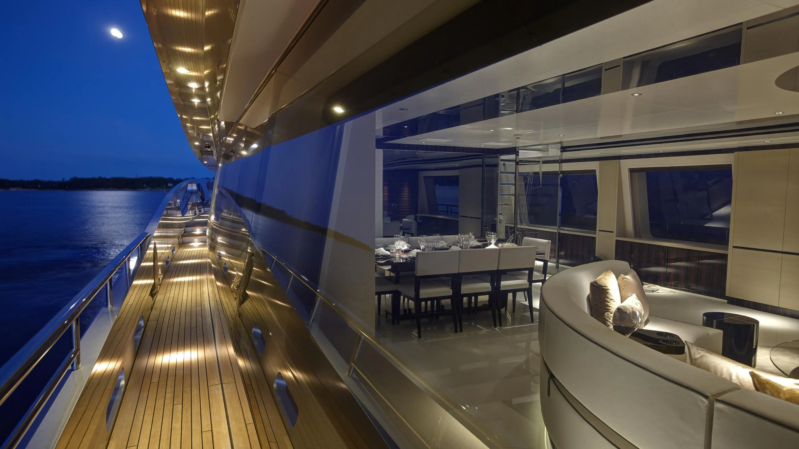 a boat on the water aboard EXCELLENCE V Yacht for Sale