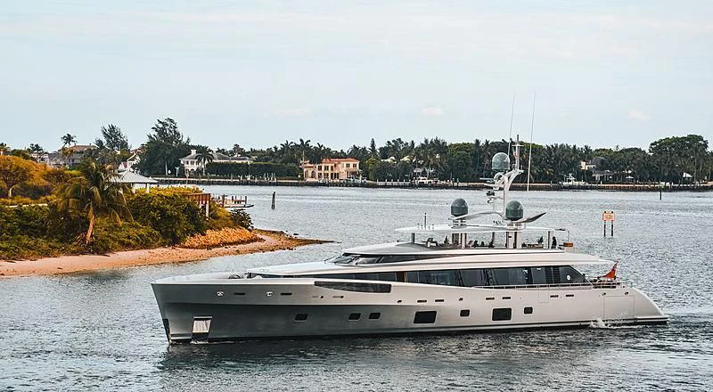a boat on the water aboard EXCELLENCE V Yacht for Sale