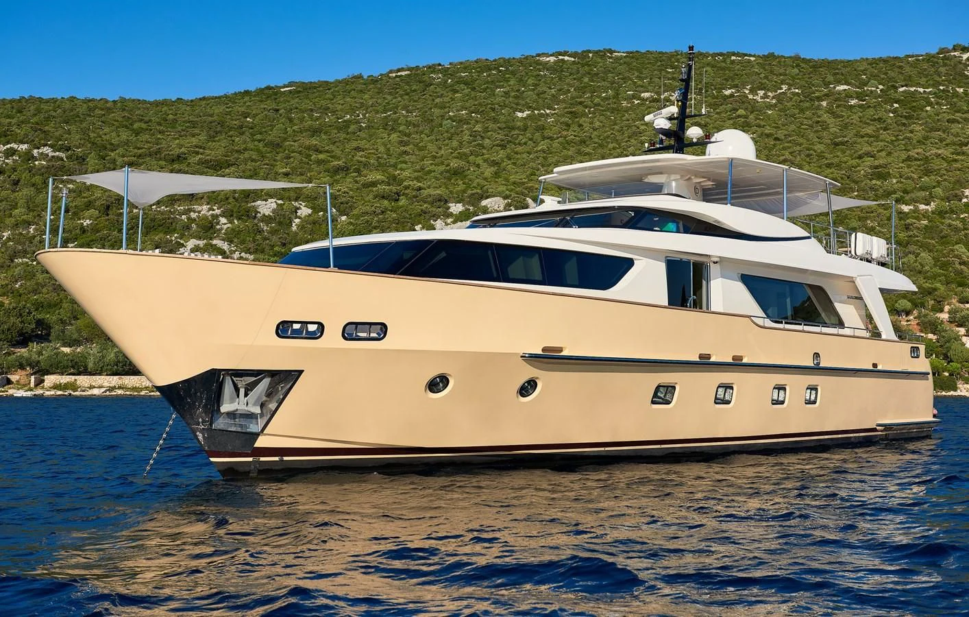 a boat in the water aboard 2011 SANLORENZO SD92 FLYBRIDGE Yacht for Sale