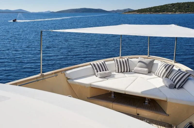 a boat on the water aboard 2011 SANLORENZO SD92 FLYBRIDGE Yacht for Sale