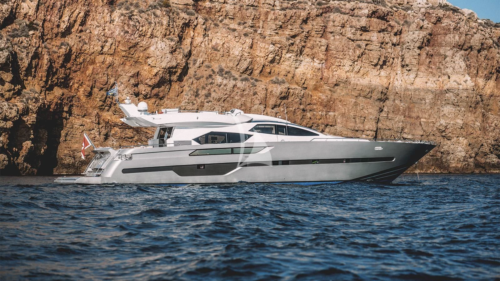 a white yacht in the water aboard ELEVEN I Yacht for Sale