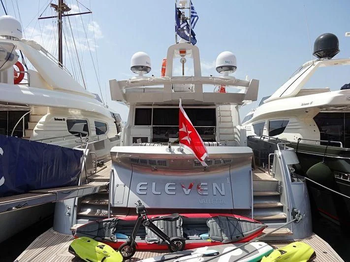 a boat docked at a port aboard ELEVEN I Yacht for Sale