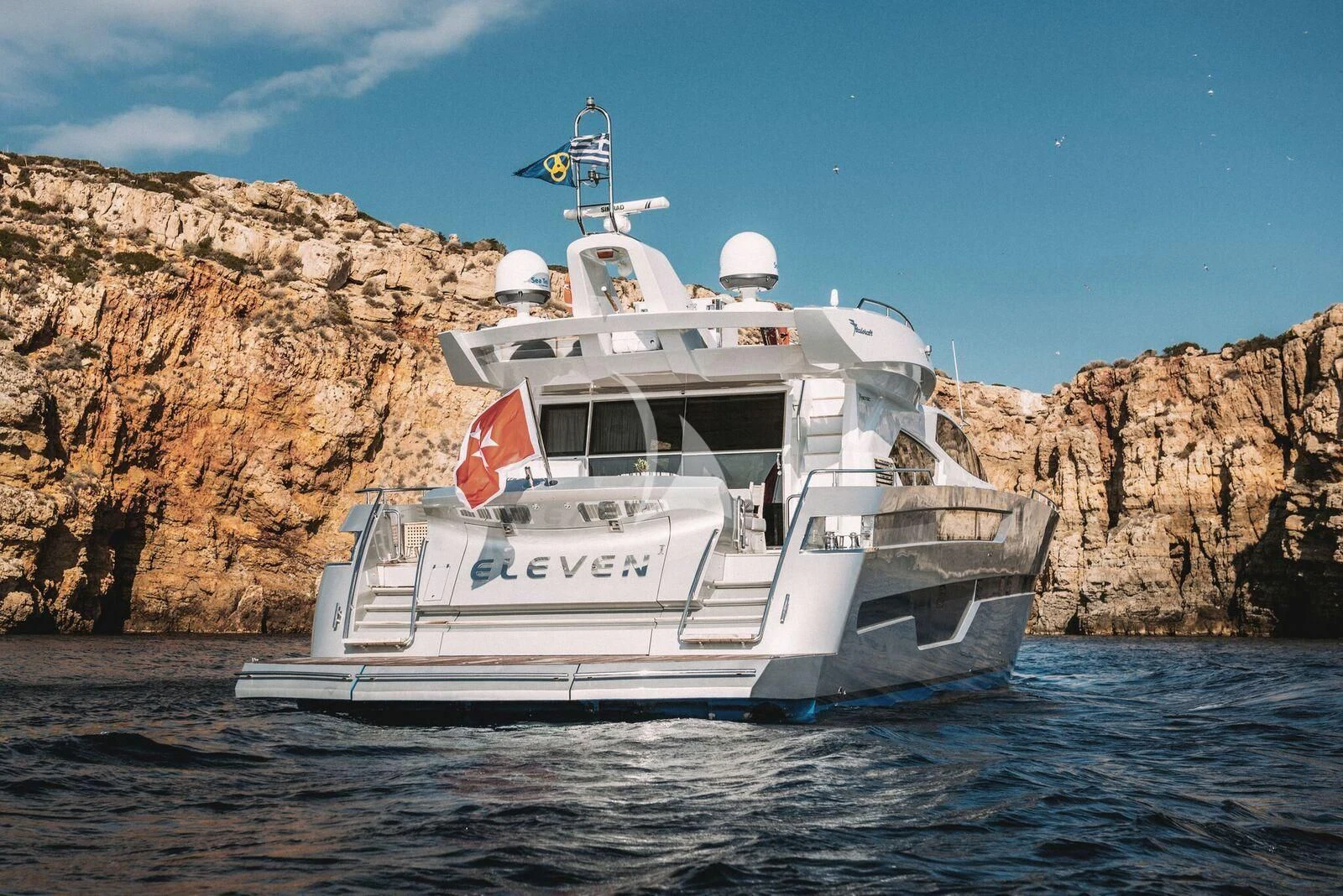 a boat in the water aboard ELEVEN I Yacht for Sale