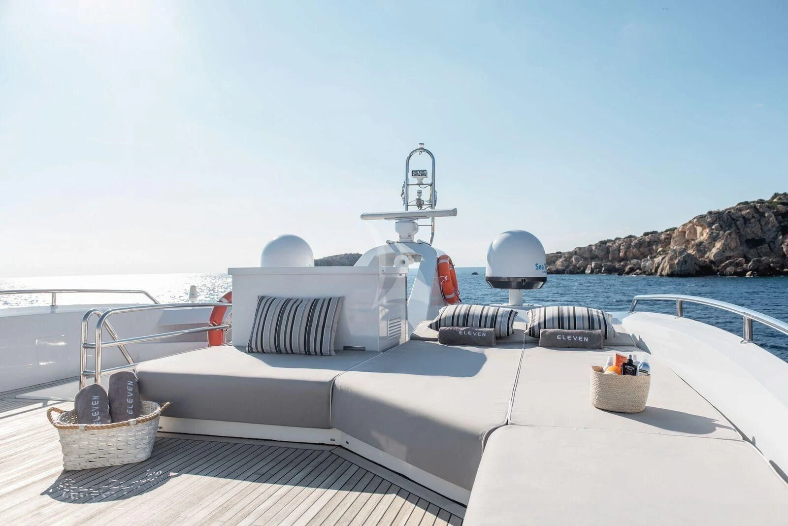 a boat on the water aboard ELEVEN I Yacht for Sale