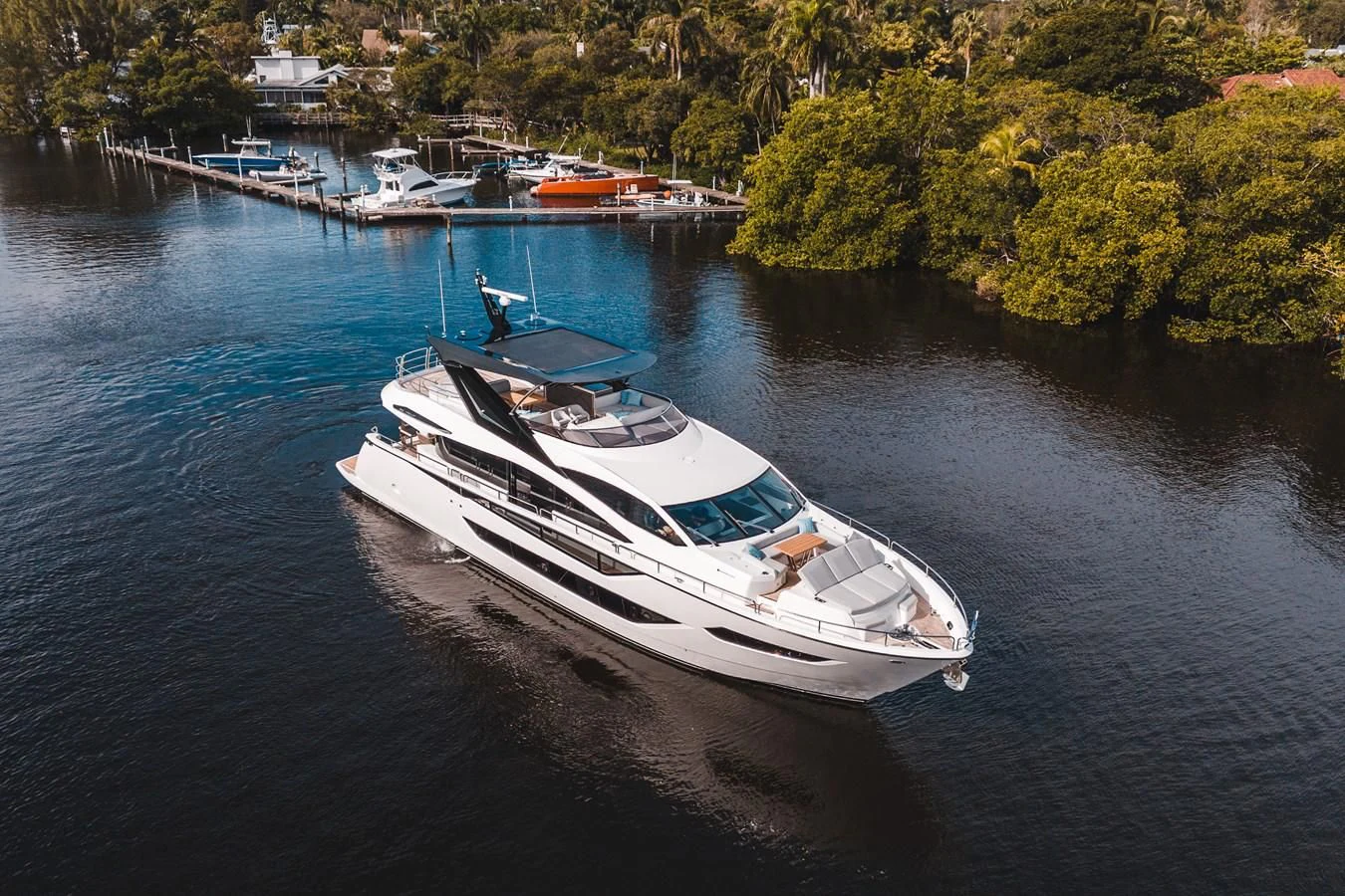 a boat in the water aboard 88 YACHT Yacht for Sale