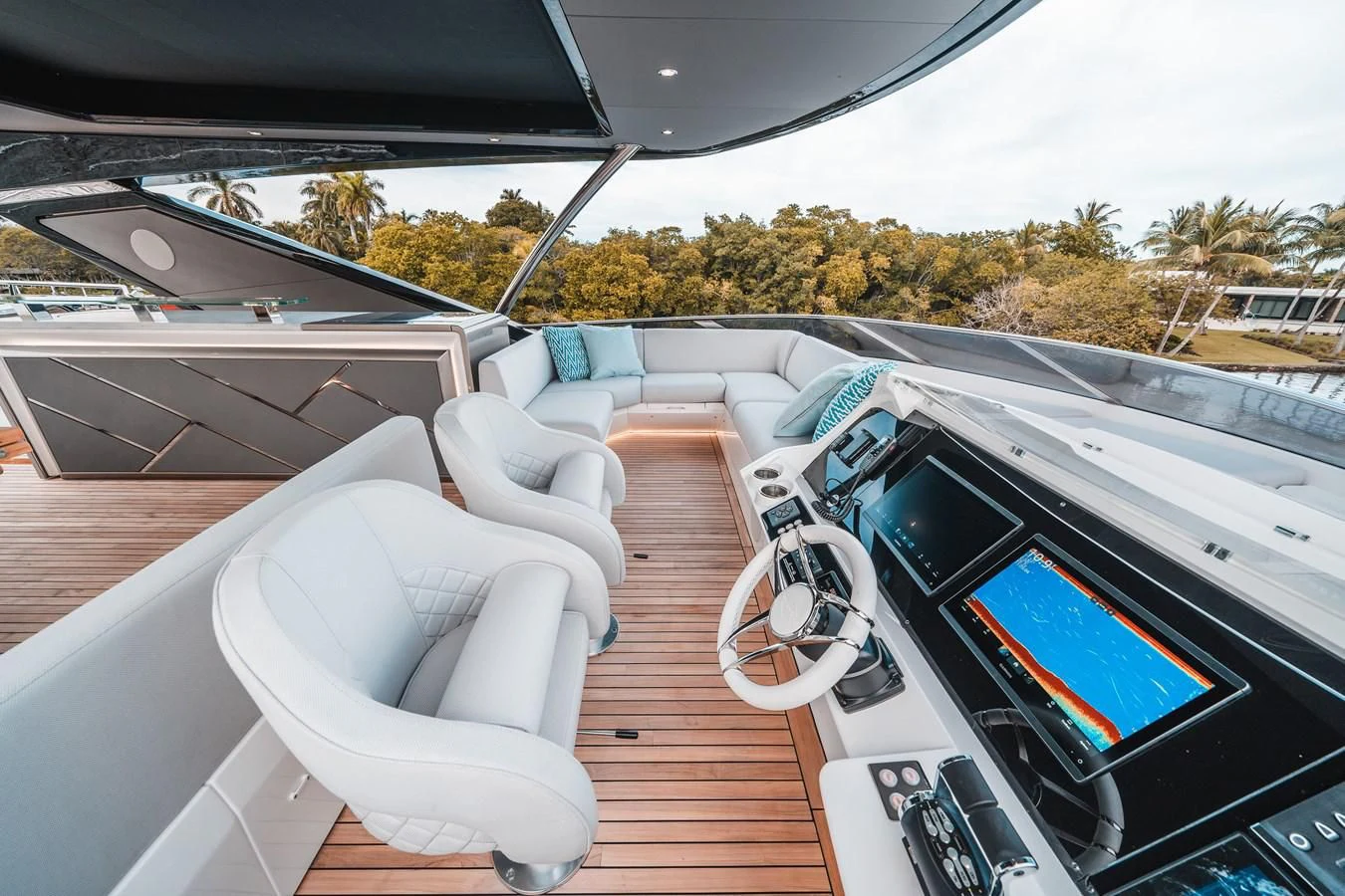 a car on a road aboard 88 YACHT Yacht for Sale