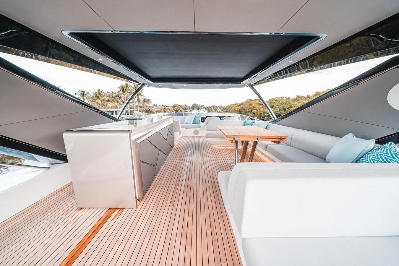 inside of a car aboard 88 YACHT Yacht for Sale