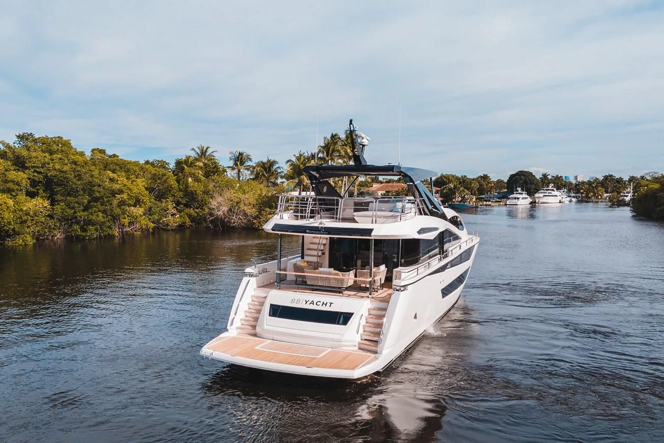a boat on the water aboard 88 YACHT Yacht for Sale