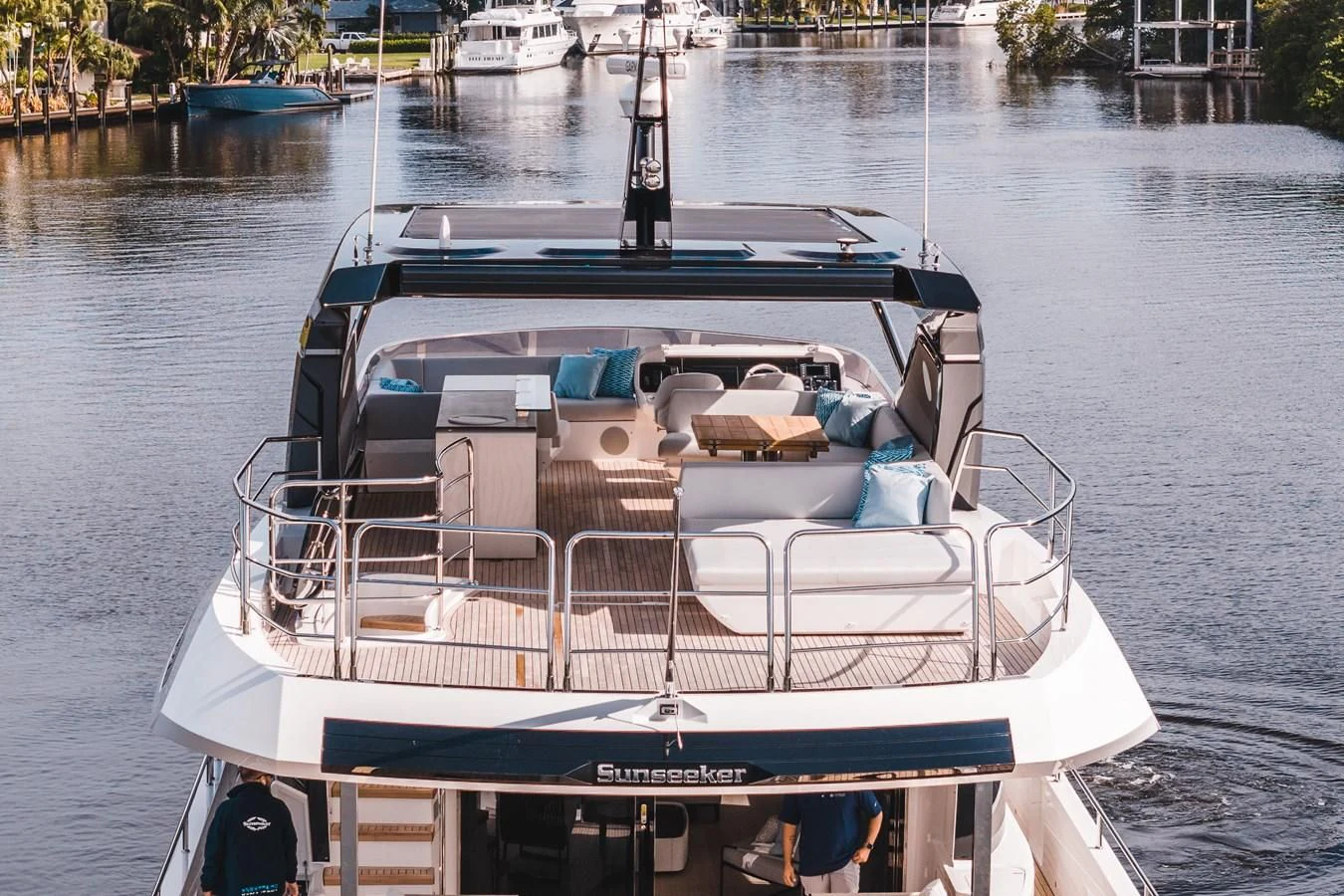 a boat with many seats on it aboard 88 YACHT Yacht for Sale