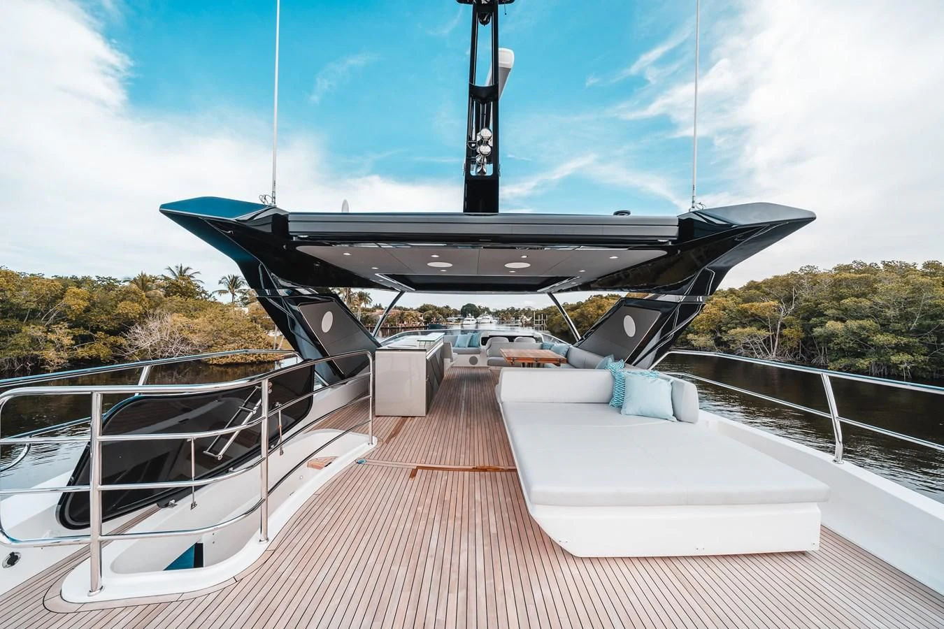 a large building with a large roof aboard 88 YACHT Yacht for Sale