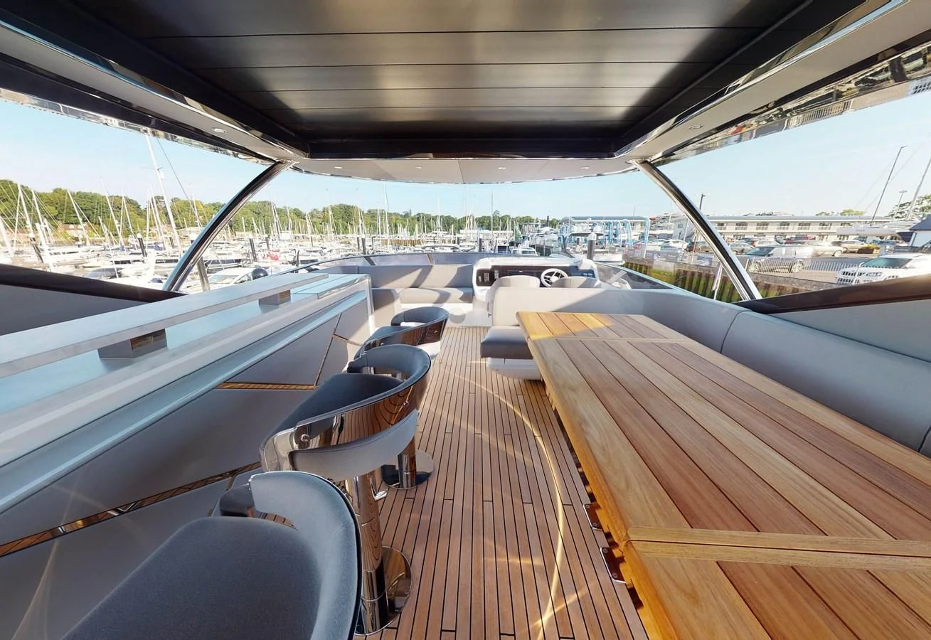 a boat on a deck aboard 88 YACHT Yacht for Sale