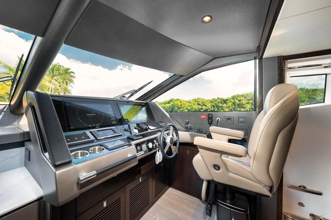 inside of a car aboard 88 YACHT Yacht for Sale