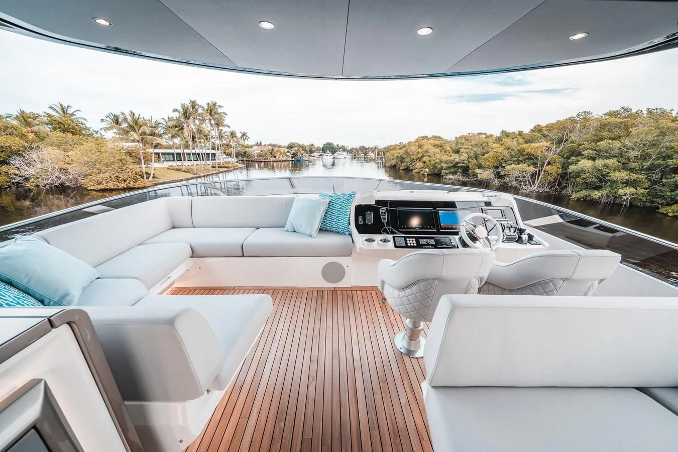 a car on a deck aboard 88 YACHT Yacht for Sale