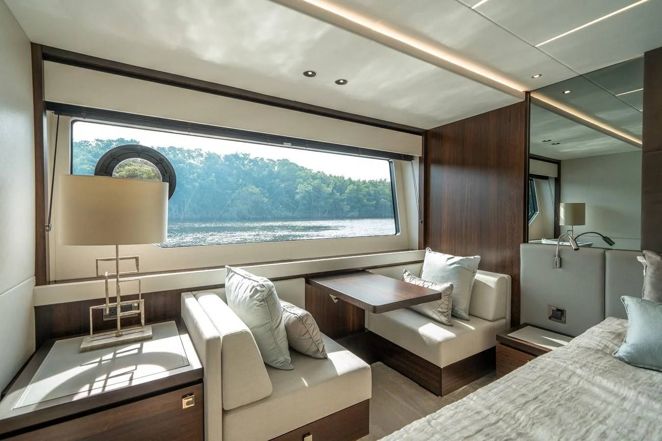 a room with a view of the ocean aboard 88 YACHT Yacht for Sale