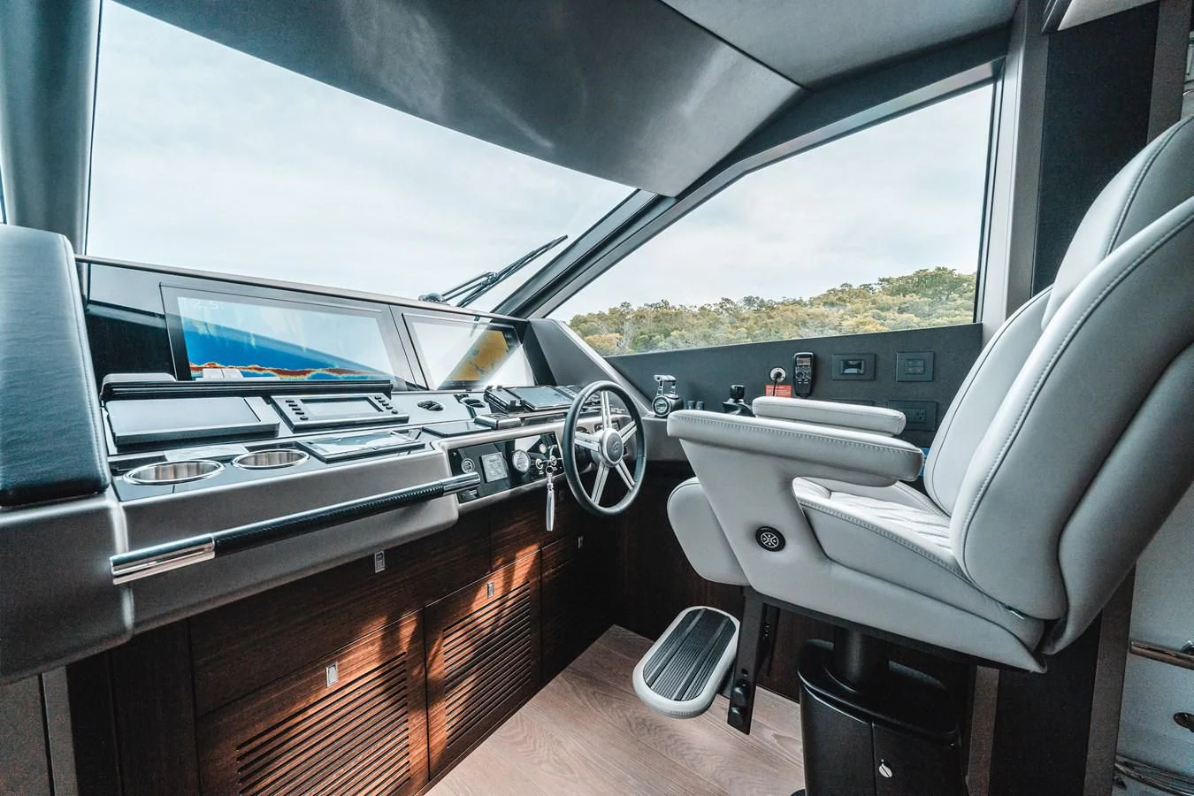 inside of a car aboard 88 YACHT Yacht for Sale
