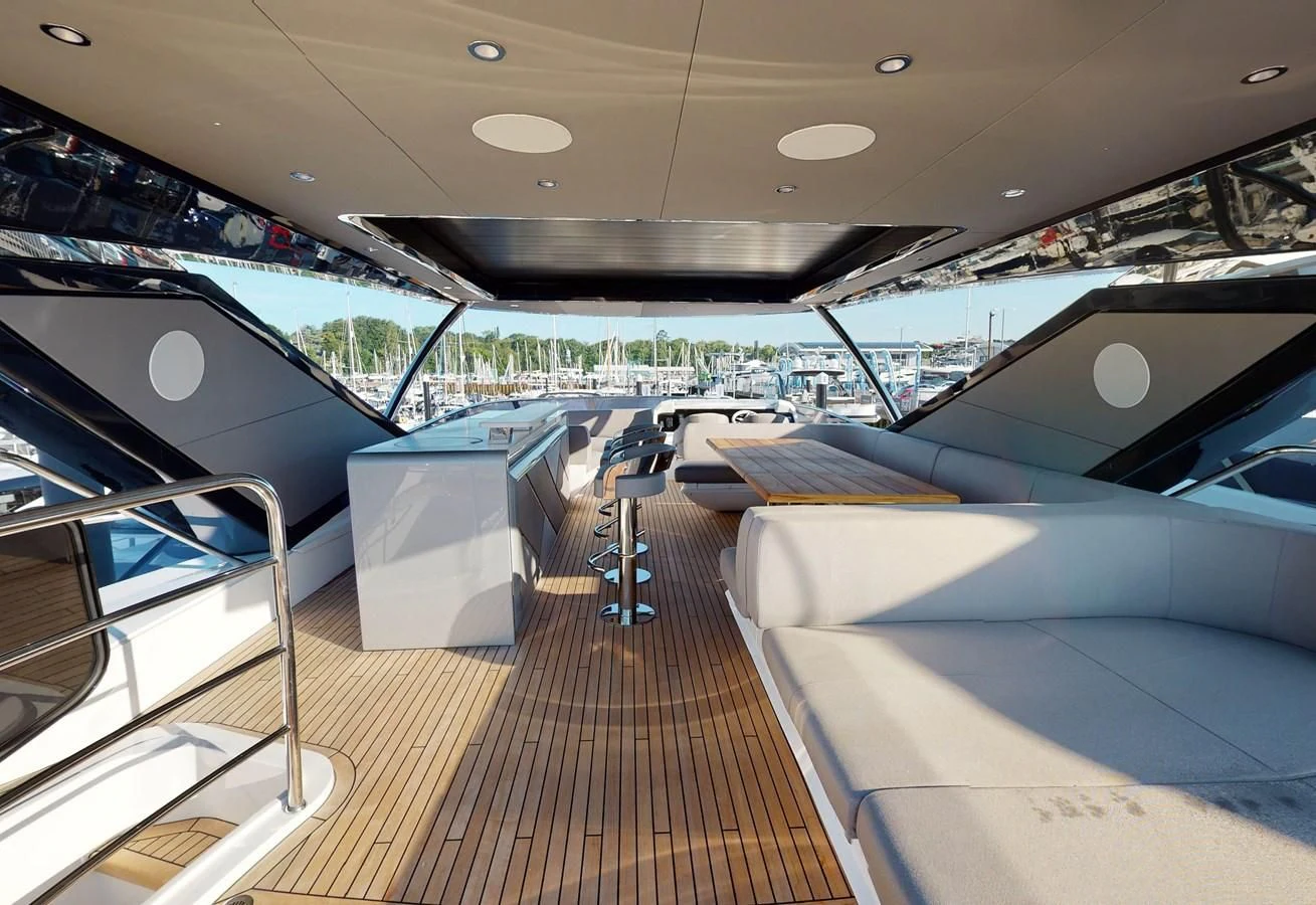 inside of a car aboard 88 YACHT Yacht for Sale