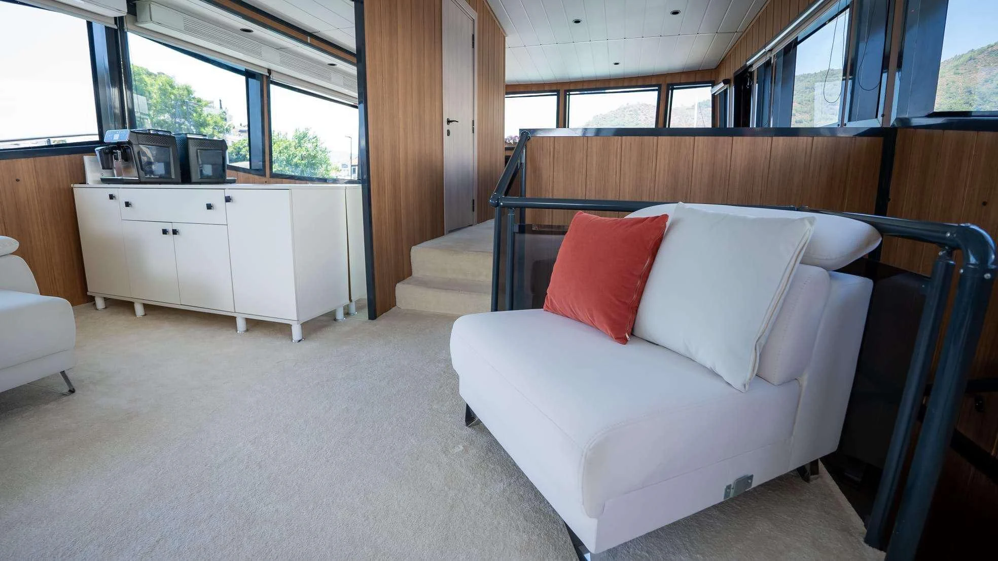 a bed in a room aboard 88 YACHT Yacht for Sale