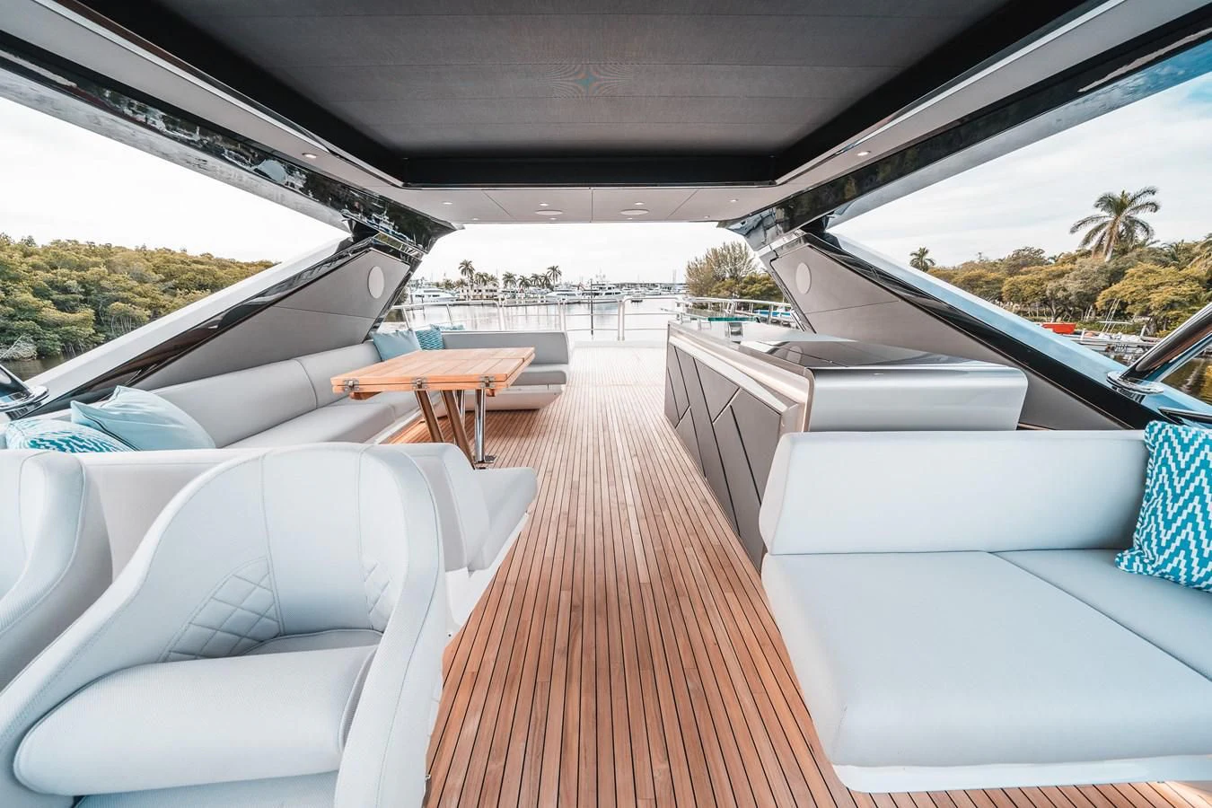 inside of a car aboard 88 YACHT Yacht for Sale