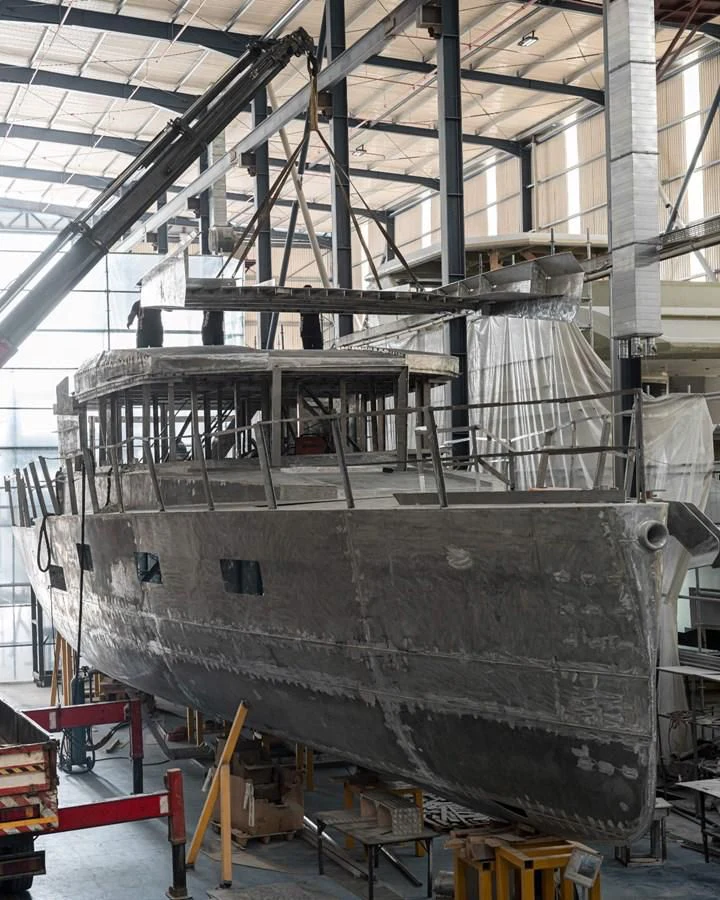 a large metal structure with a large metal structure aboard 88 YACHT Yacht for Sale