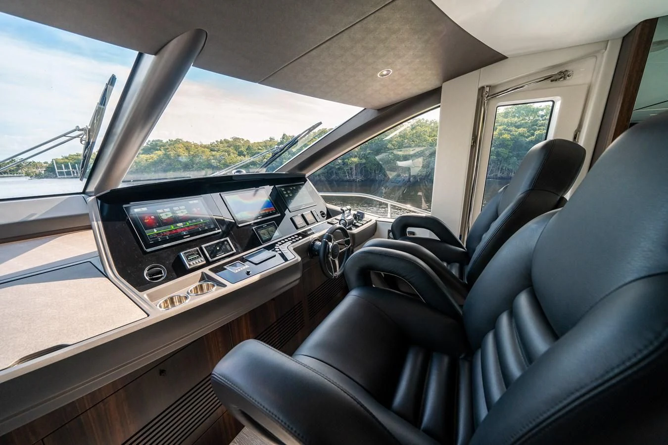 inside of a car aboard 88 YACHT Yacht for Sale