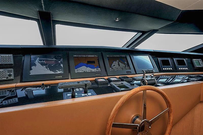 a close-up of a control panel aboard BY BUBANNY Yacht for Sale