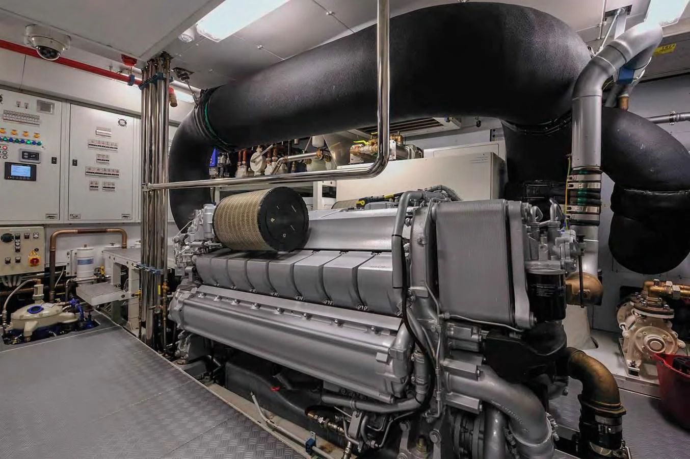 a large machine in a factory aboard BY BUBANNY Yacht for Sale