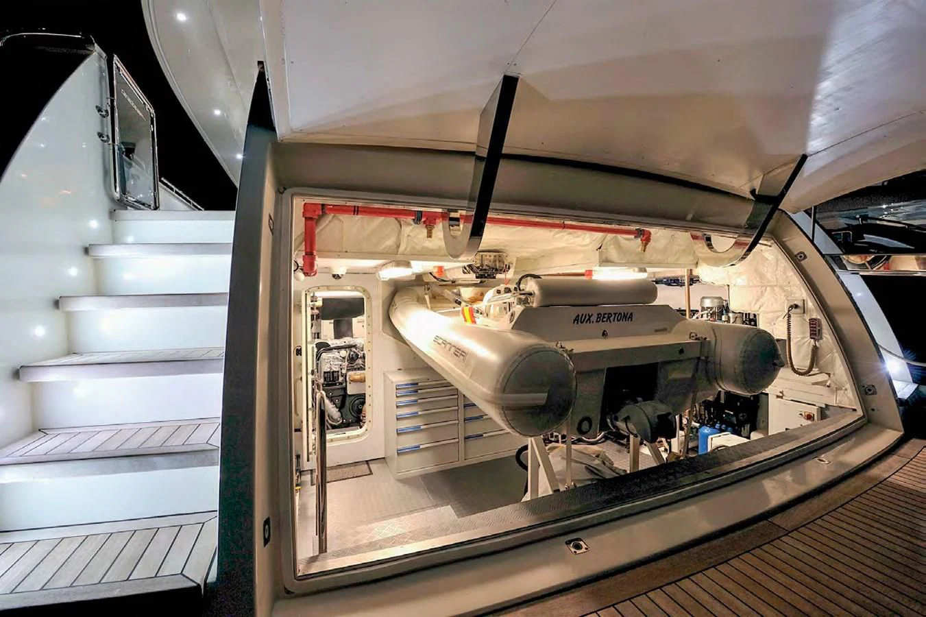 a machine inside a room aboard BY BUBANNY Yacht for Sale