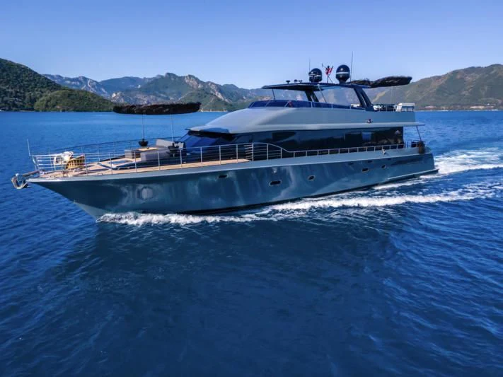a boat on the water aboard NOAM Yacht for Sale