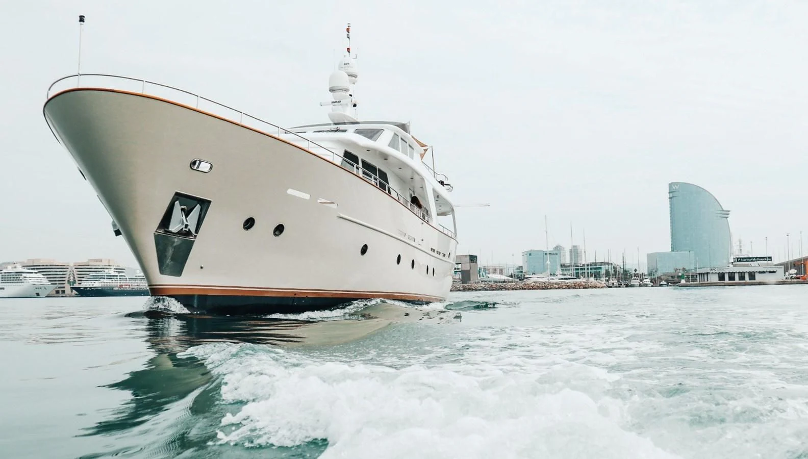 a boat on the water aboard LAZIZA Yacht for Sale