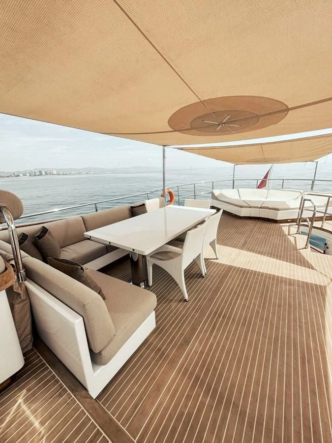 a boat on the water aboard LAZIZA Yacht for Sale