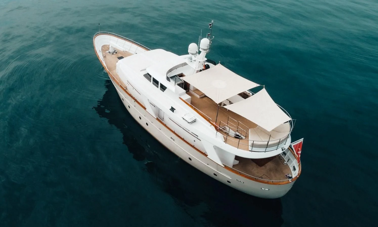 a boat in the water aboard LAZIZA Yacht for Sale