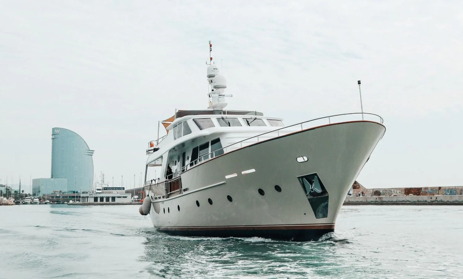 a boat in the water aboard LAZIZA Yacht for Sale