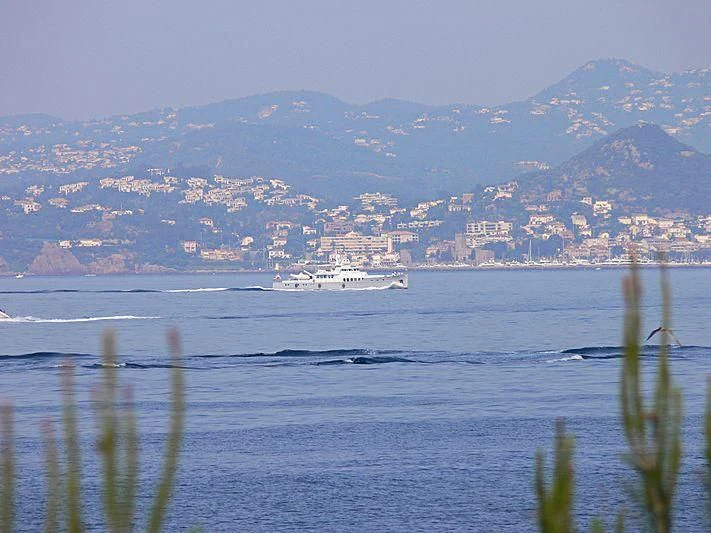 a ship in the water aboard OKEANIS Yacht for Sale