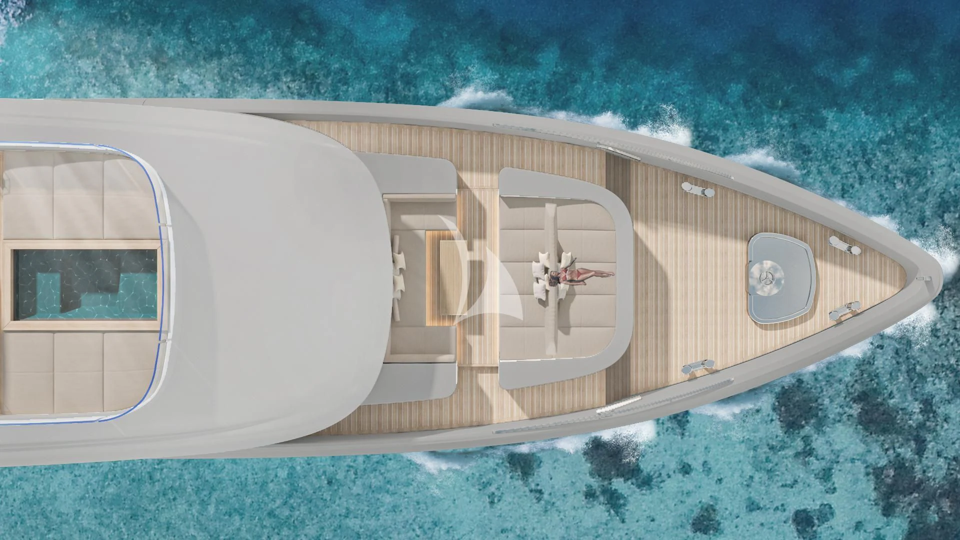 a satellite in the sky aboard EXTRA TIME Yacht for Sale