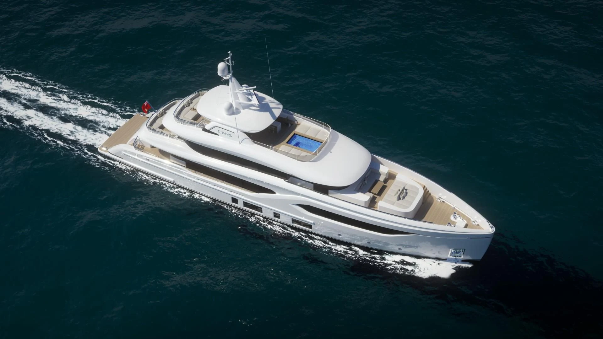 a white boat on the water aboard EXTRA TIME Yacht for Sale