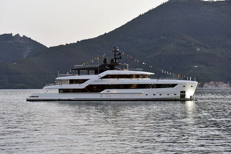 a boat on the water aboard CONTIGO Yacht for Sale