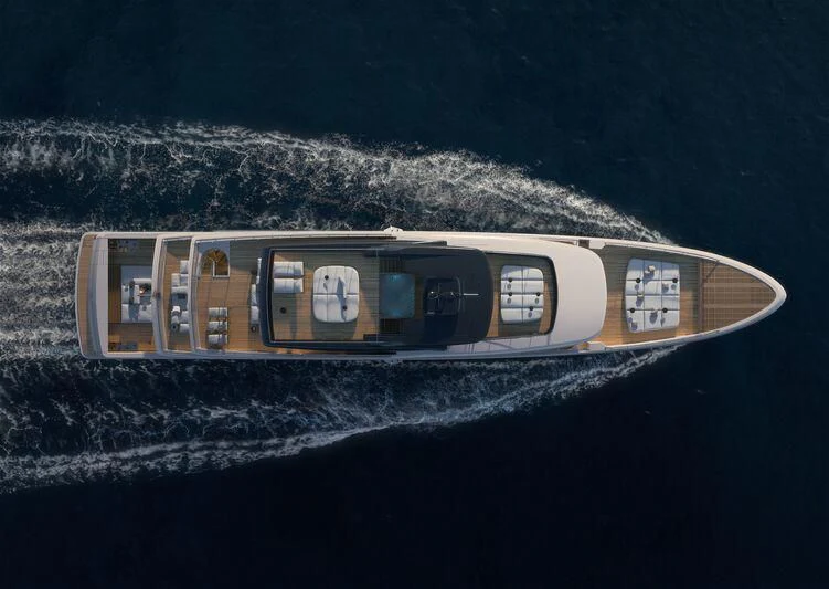 a space ship in the water aboard CONTIGO Yacht for Sale