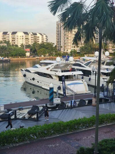 a group of boats docked aboard EAGLE WINGS 3 Yacht for Sale