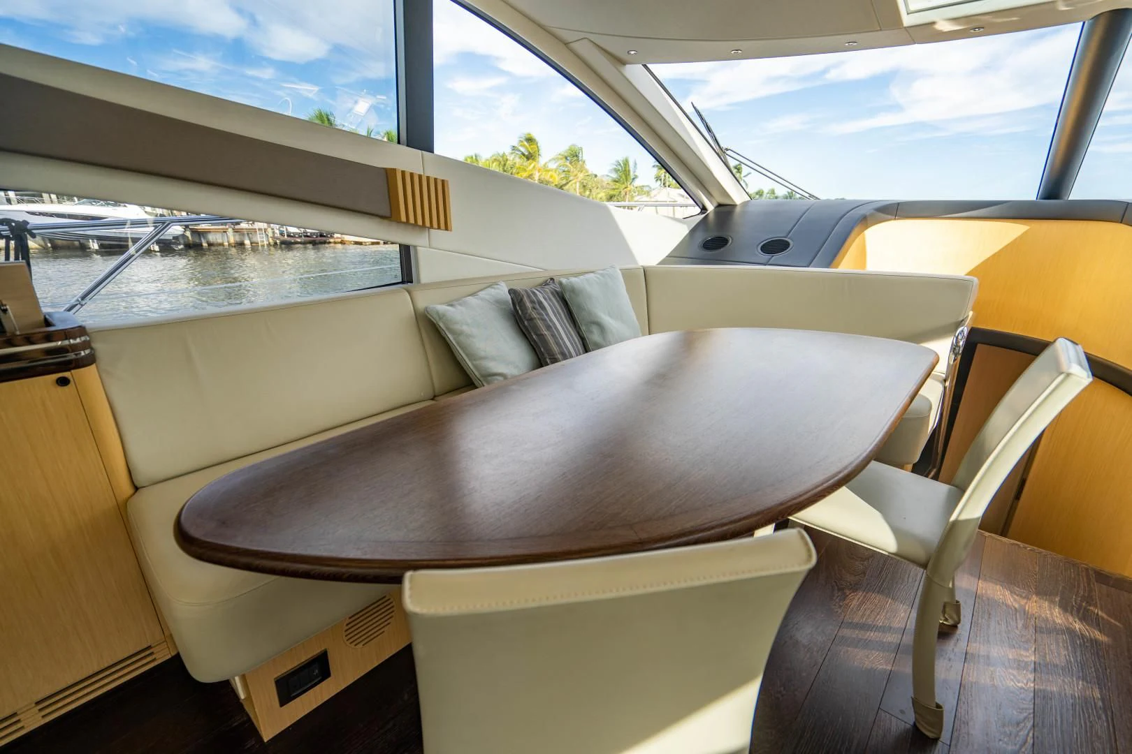inside of a car aboard SUBMARINO Yacht for Sale