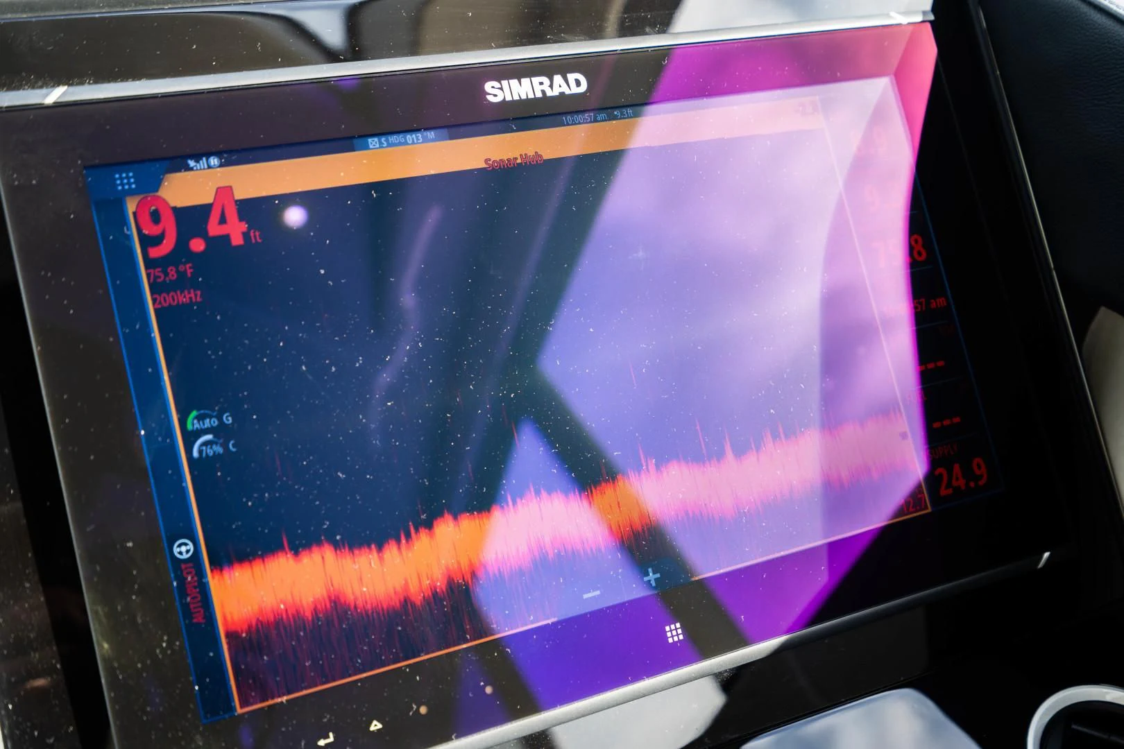 a rectangular electronic device aboard SUBMARINO Yacht for Sale