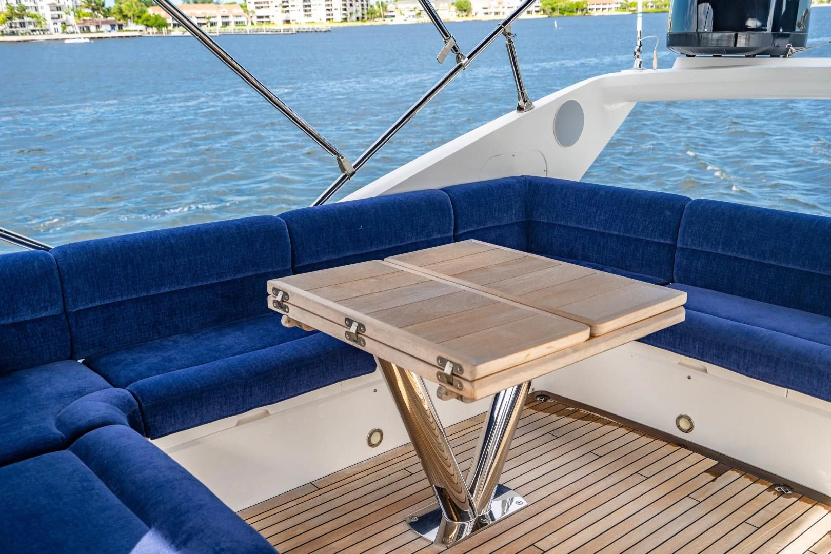 a boat on a deck aboard SUBMARINO Yacht for Sale